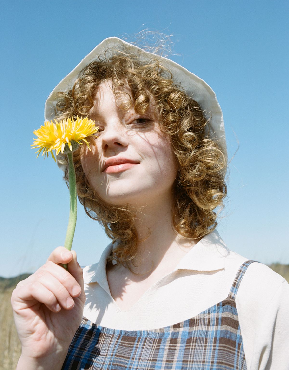버나드밀즈(BERNARD MILLS) RIBBON BUCKET HAT - WHITE