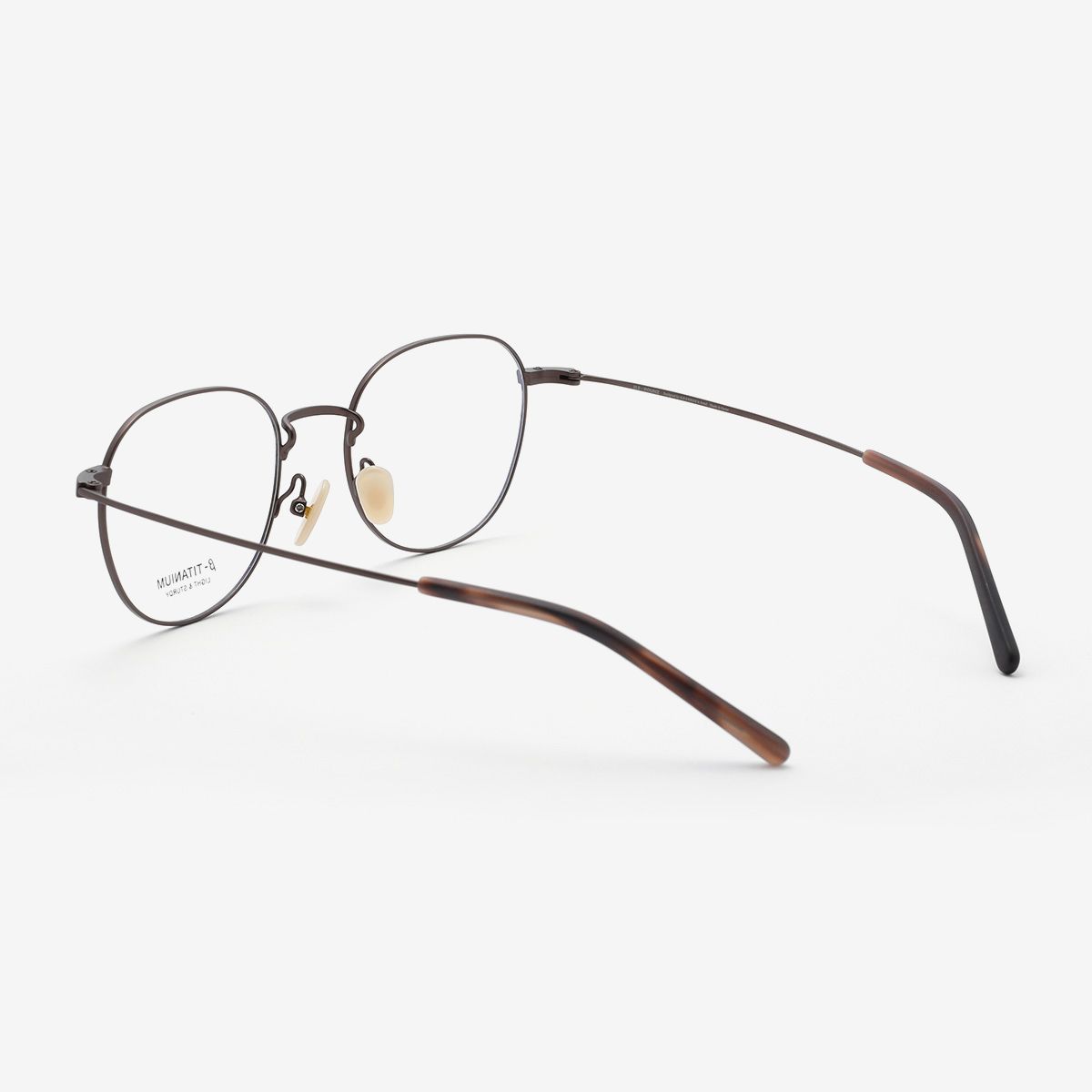 알로아이웨어(ALO EYEWEAR) [ALOXROUNZ] ARA8111 C4 미니멀 티타늄 클래식 브라운 스퀘어 안경