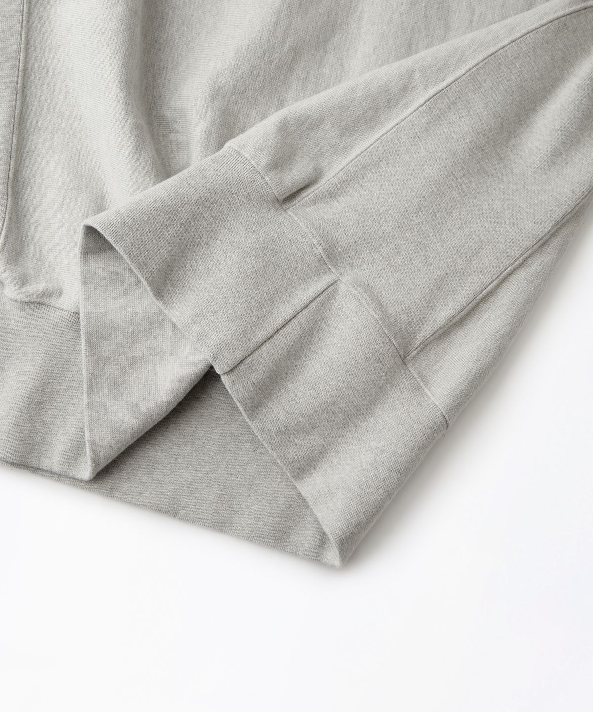 아웃스탠딩(OUTSTANDING) REVERSE HEAVY SWEAT_3%MELANGE GRAY