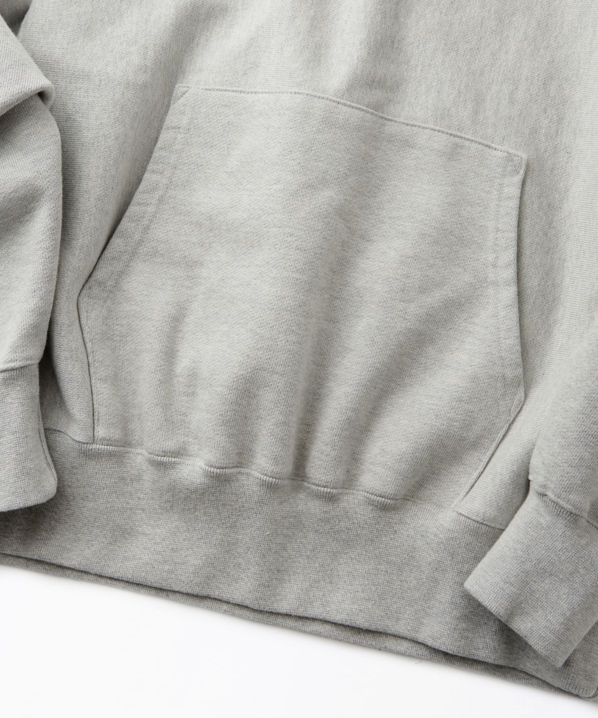 아웃스탠딩(OUTSTANDING) REVERSE HEAVY HOOD SWEAT_3%MELANGE GRAY