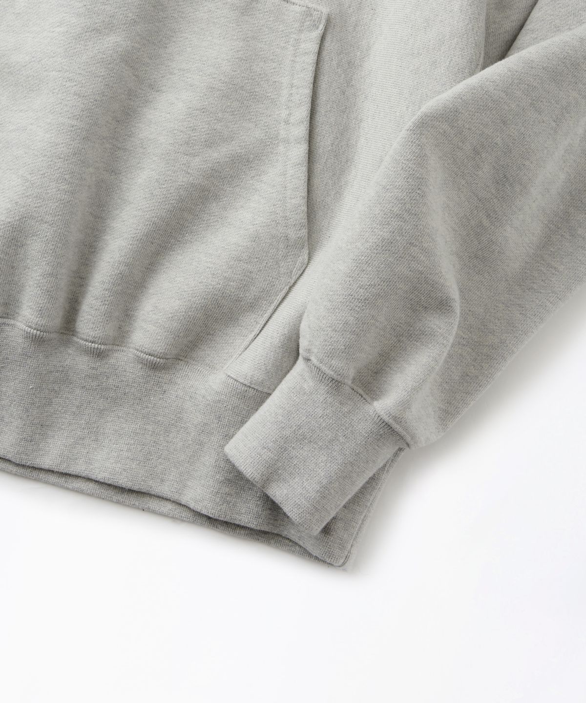 아웃스탠딩(OUTSTANDING) REVERSE HEAVY HOOD SWEAT_3%MELANGE GRAY