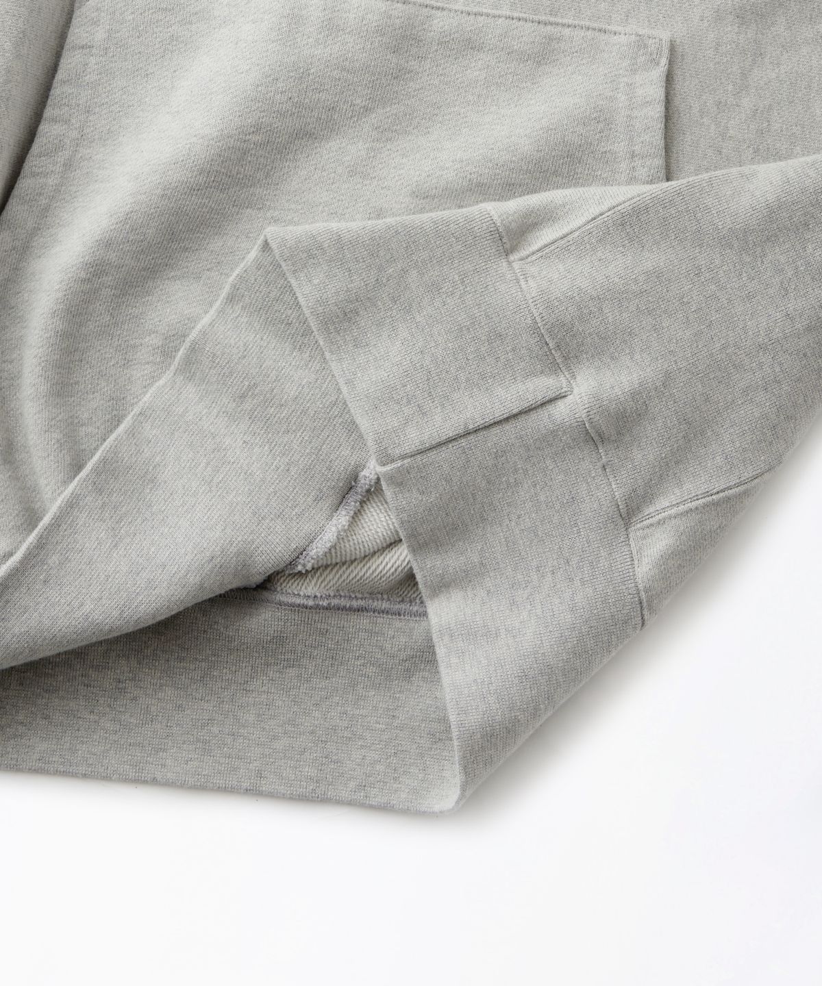 아웃스탠딩(OUTSTANDING) REVERSE HEAVY HOOD SWEAT_3%MELANGE GRAY