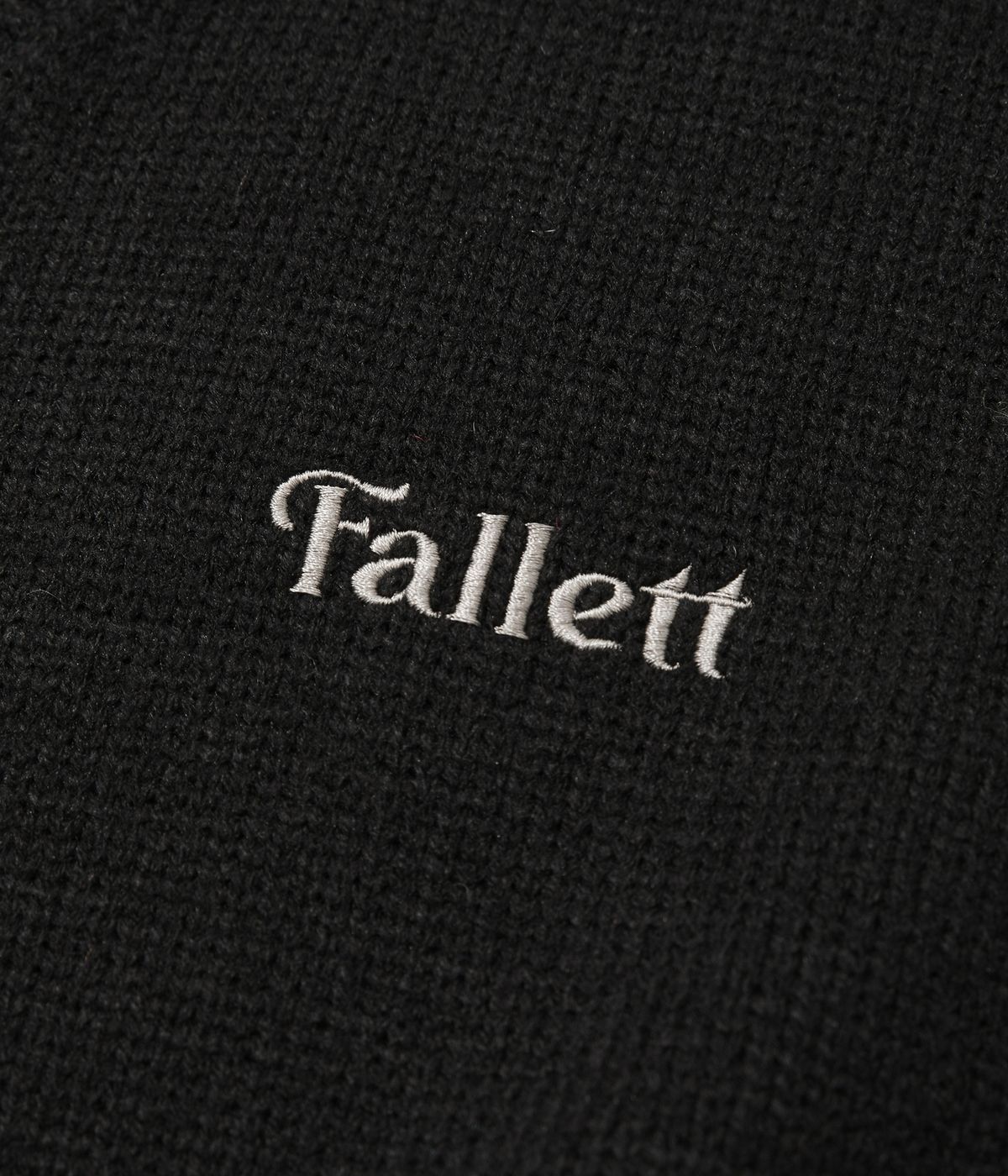 팔렛(FALLETT) V넥 니트 베스트 블랙