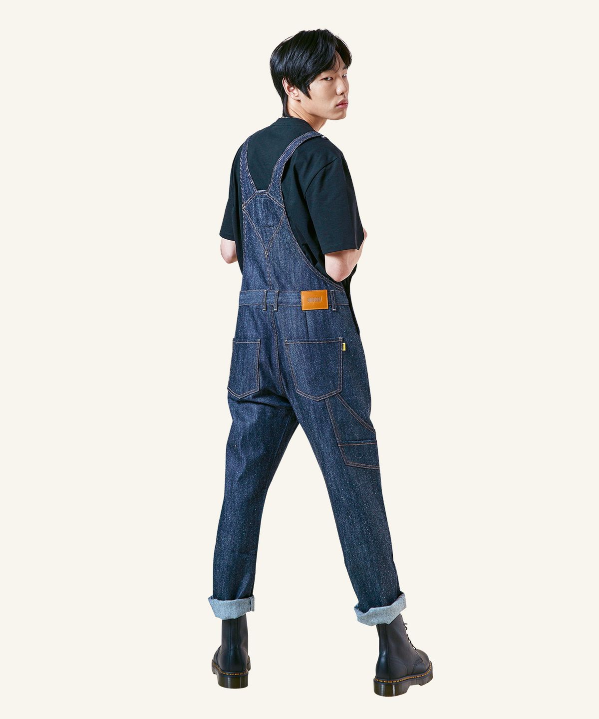 필로그램(PHILOGRAM) PLG 네프 생지 오버롤 데님