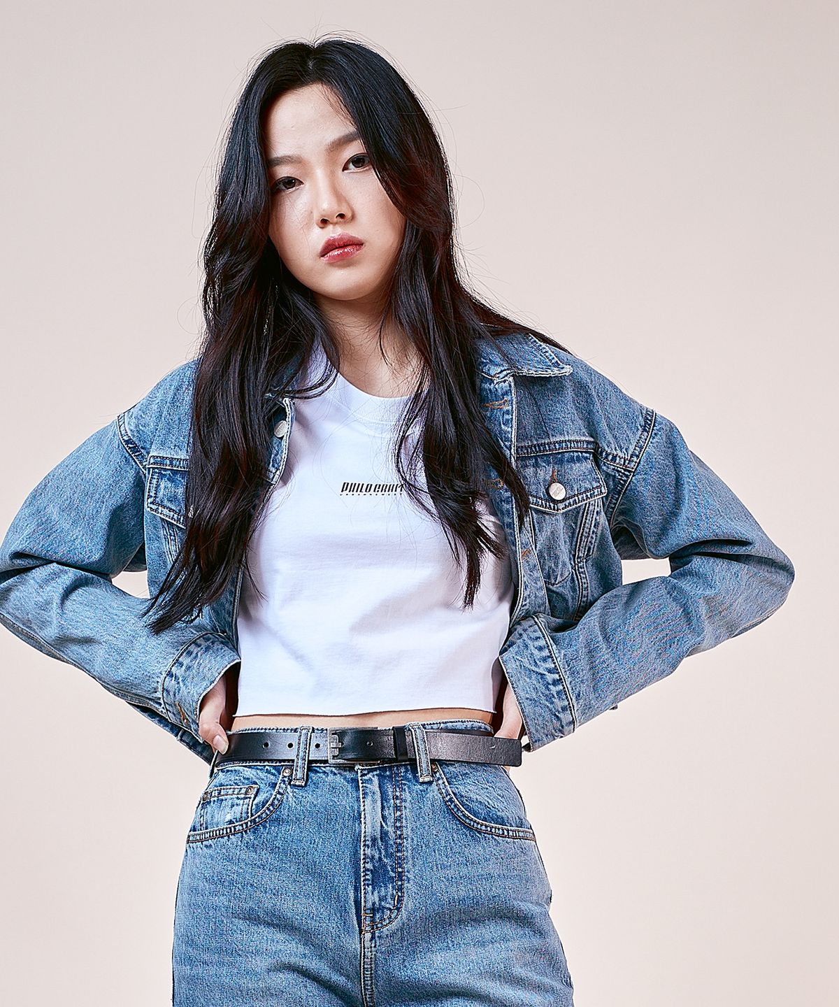 필로그램(PHILOGRAM) PLG 시그니쳐 가죽벨트
