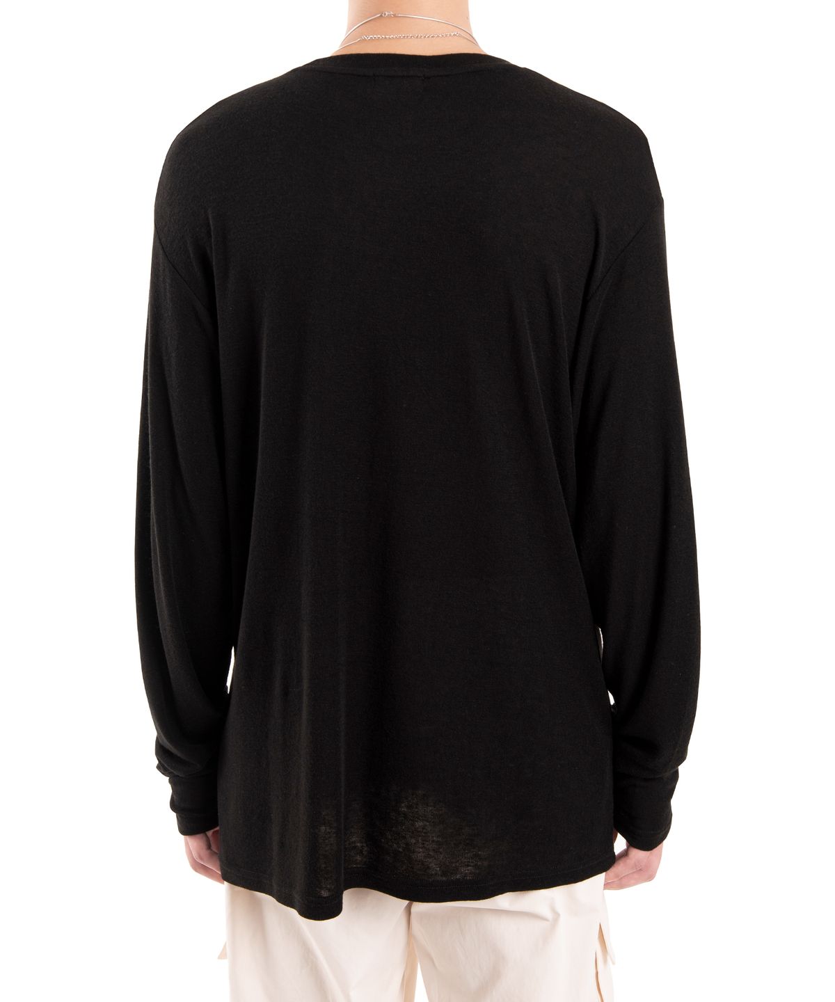 더 슬렌티드(THE SLANTED) TWO WAY CUTTING KNIT [BLACK]