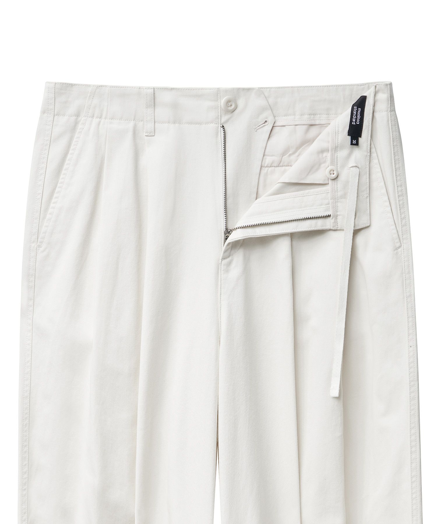MUSINSA | MUSINSA STANDARD COTTON WIDE BALLOON PANTS [CREAM]