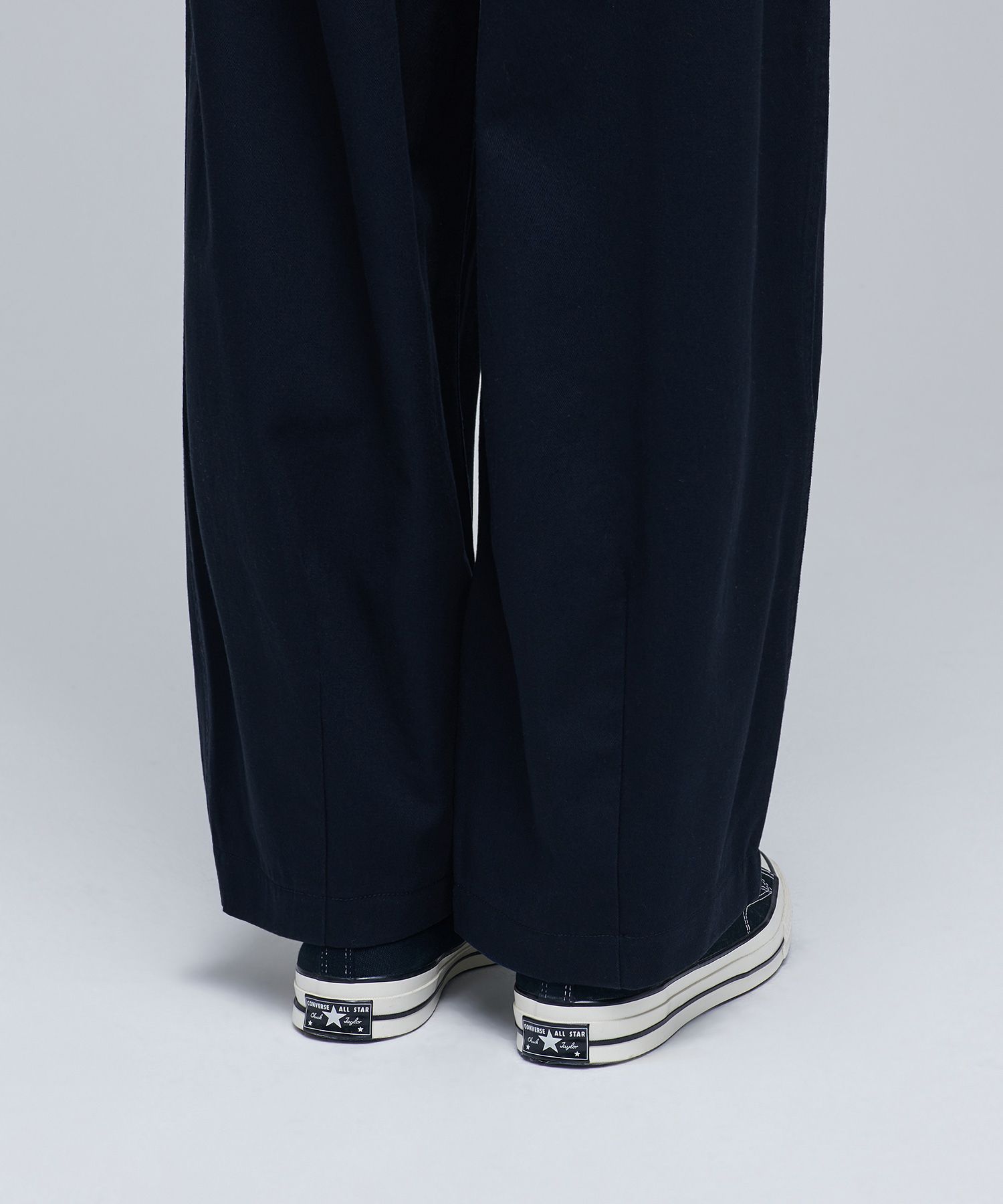 MUSINSA | MUSINSA STANDARD COTTON WIDE BALLOON PANTS [NAVY]