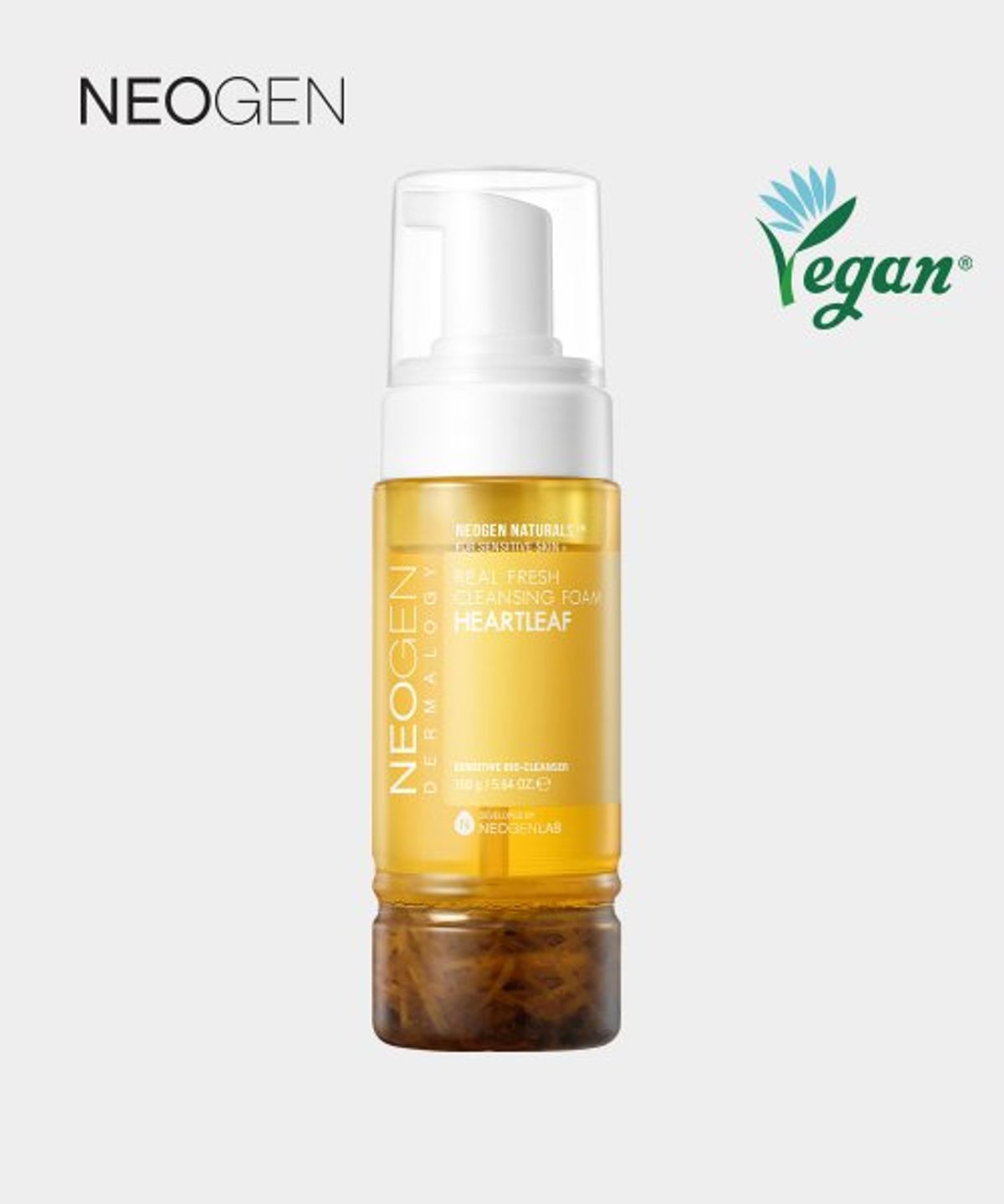 네오젠(NEOGEN) 어성초 진정 리얼 하트리프 프레시 버블 클렌징폼 160g