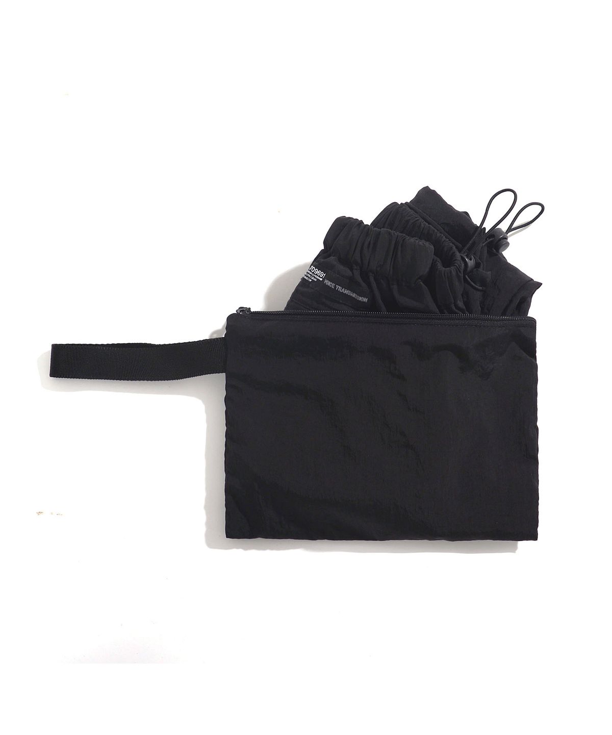 피스메이커(PIECE MAKER) NYLON BELTED SHORTS (BLACK)