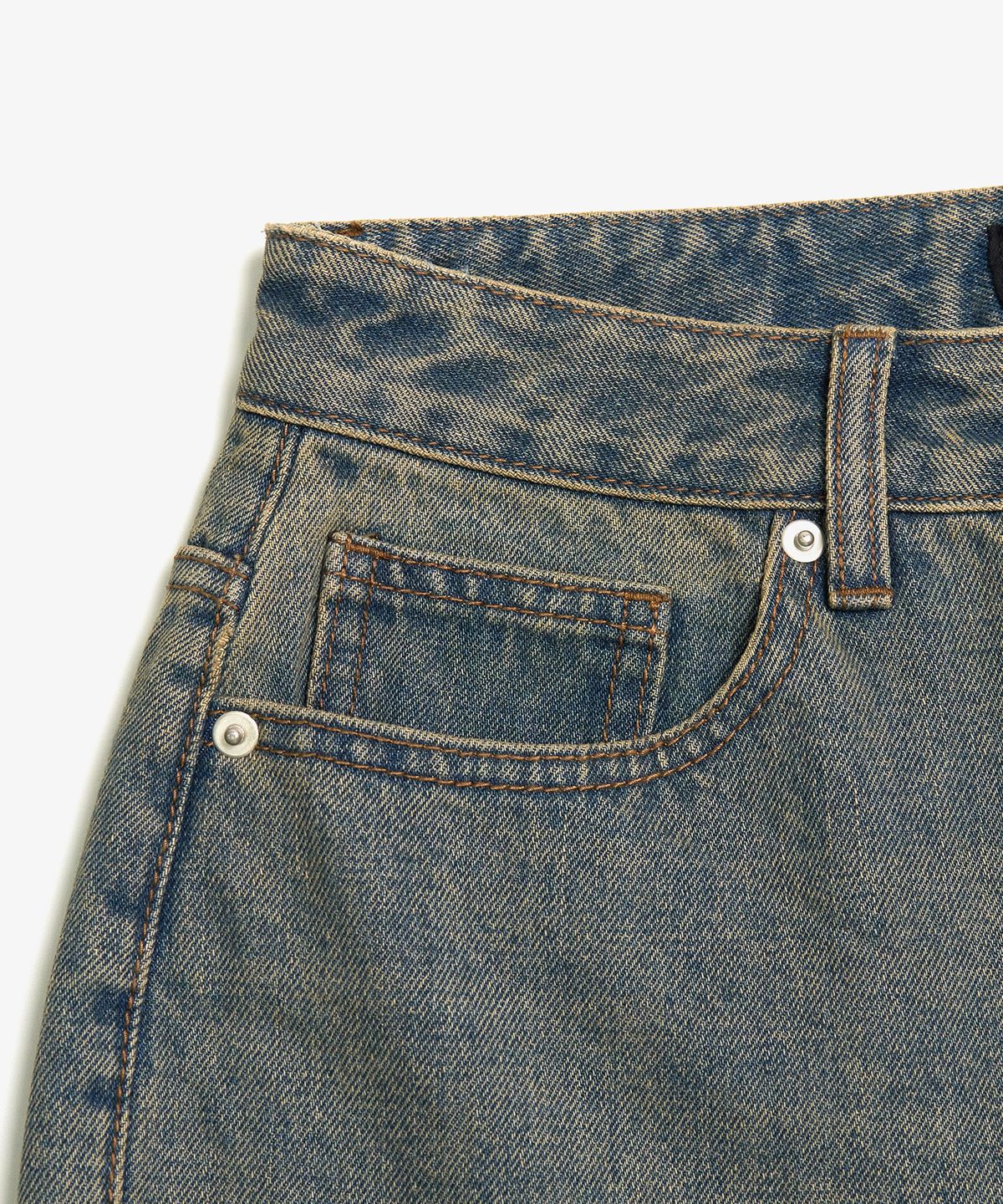 토피(TOFFEE) 와이드 데님 팬츠 (BEIGE INDIGO)