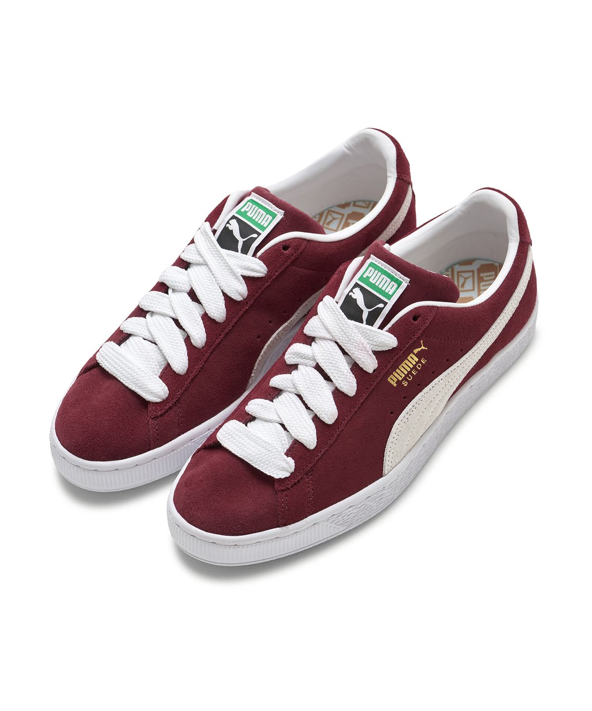 푸마(PUMA) 스웨이드 클래식 XXI - 버건디:화이트 / 374915-06