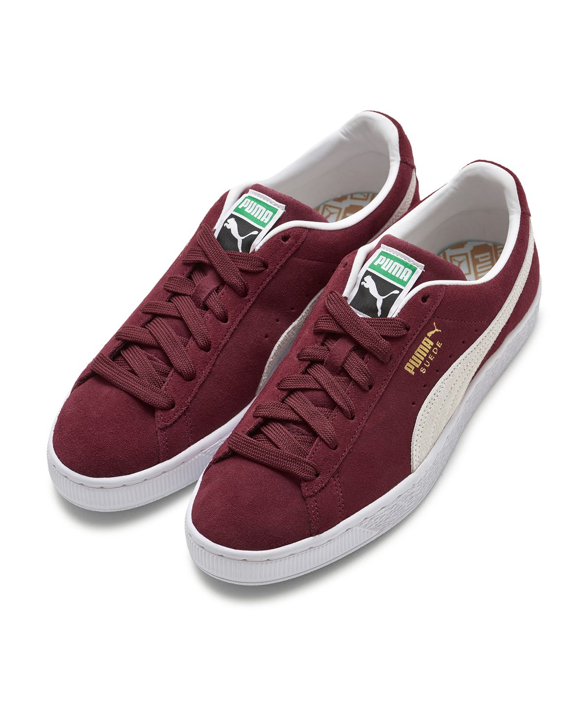 푸마(PUMA) 스웨이드 클래식 XXI - 버건디:화이트 / 374915-06