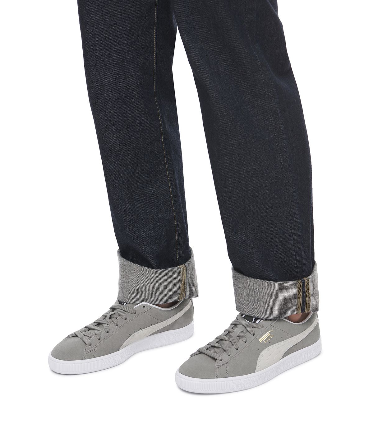푸마(PUMA) 스웨이드 클래식 XXI - 스틸그레이:화이트 / 374915-07