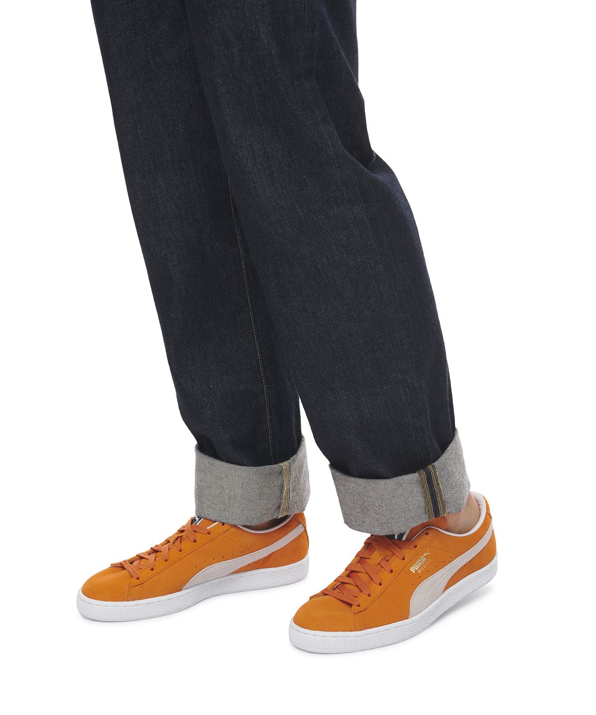 푸마(PUMA) 스웨이드 클래식 XXI - 오렌지:화이트 / 374915-14