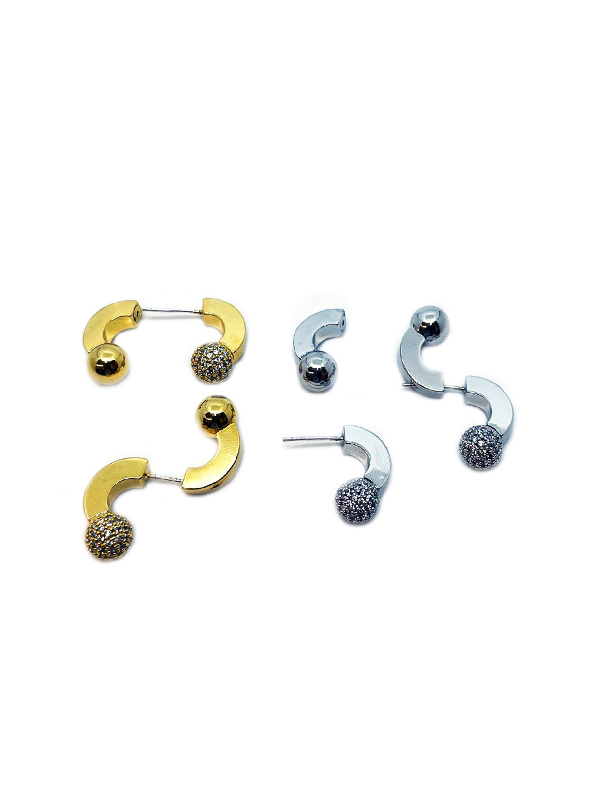 원이너프(ONE ENOUGH) Shine Love Ball Earring