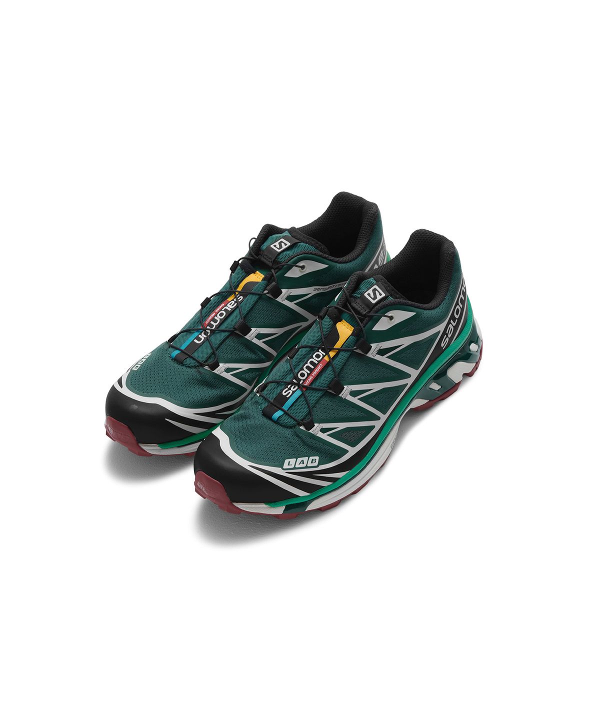 살로몬(SALOMON) XT-6 - 블랙:딥 틸:바이킹 레드 / L41454800