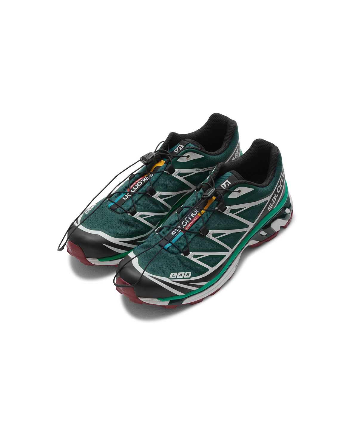 살로몬(SALOMON) XT-6 - 블랙:딥 틸:바이킹 레드 / L41454800