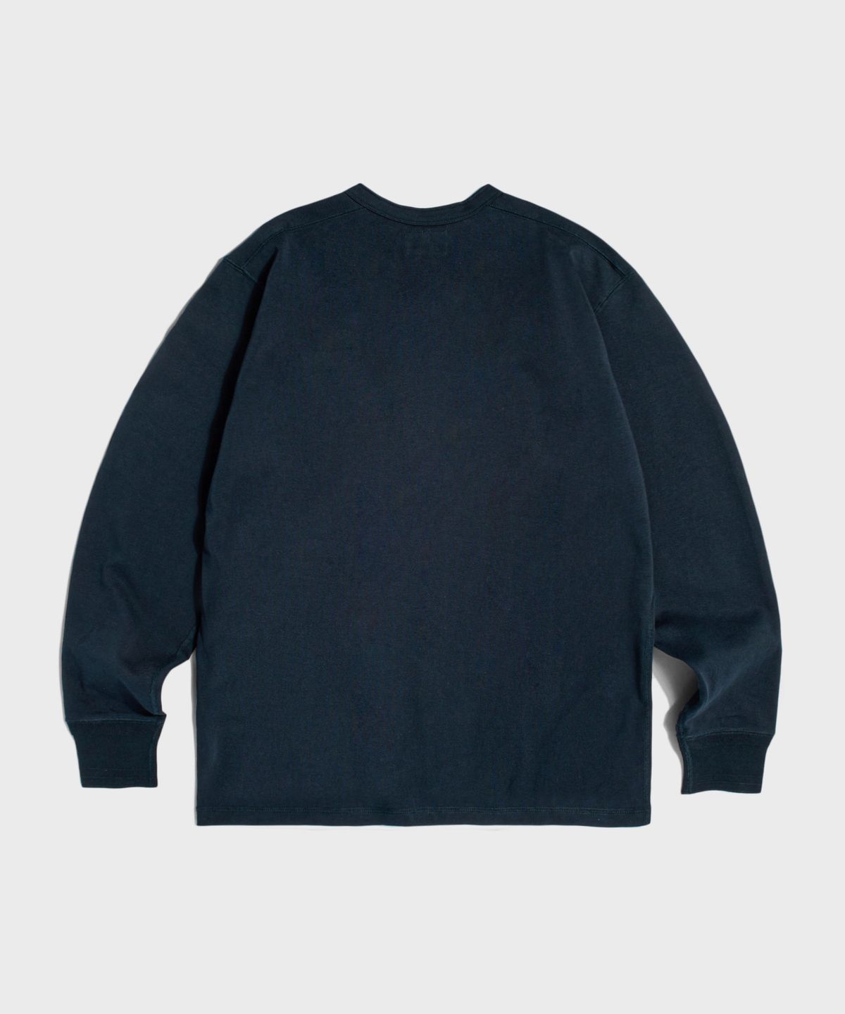 브론슨(BRONSON) Vintage Long Sleeve Henley Shirt Navy