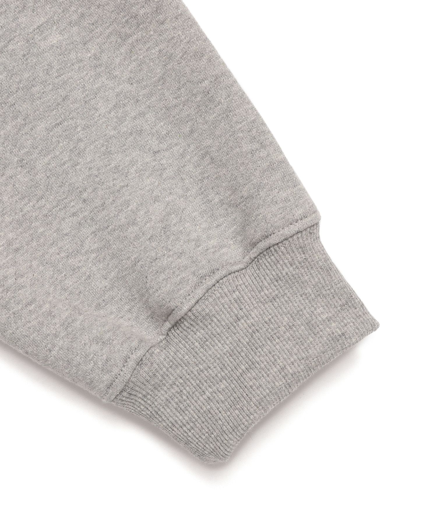 MUSINSA | GRISH Signature logo hood gray
