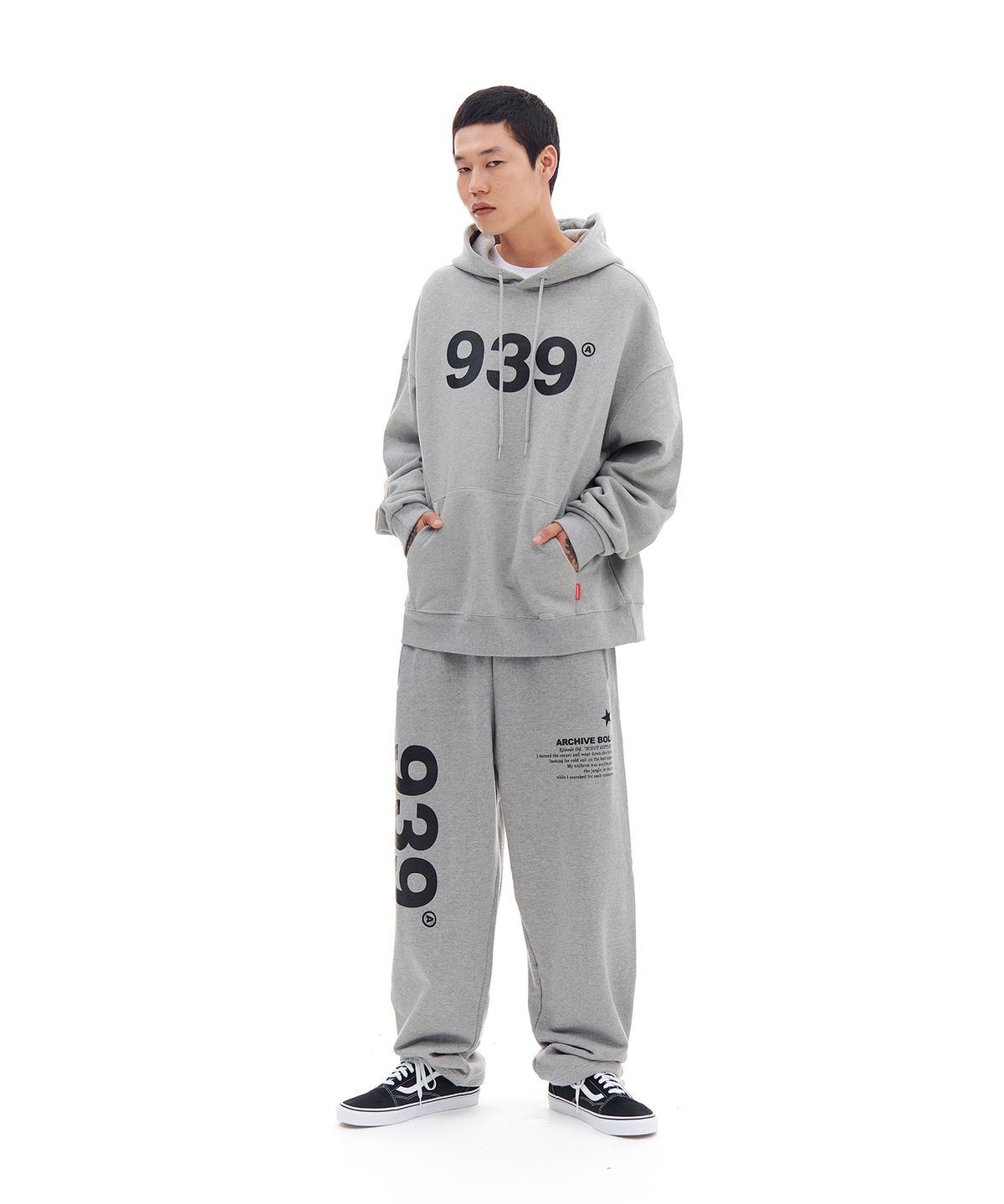 아카이브 볼드(ARCHIVE BOLD) 939 LOGO HOOD (GRAY)