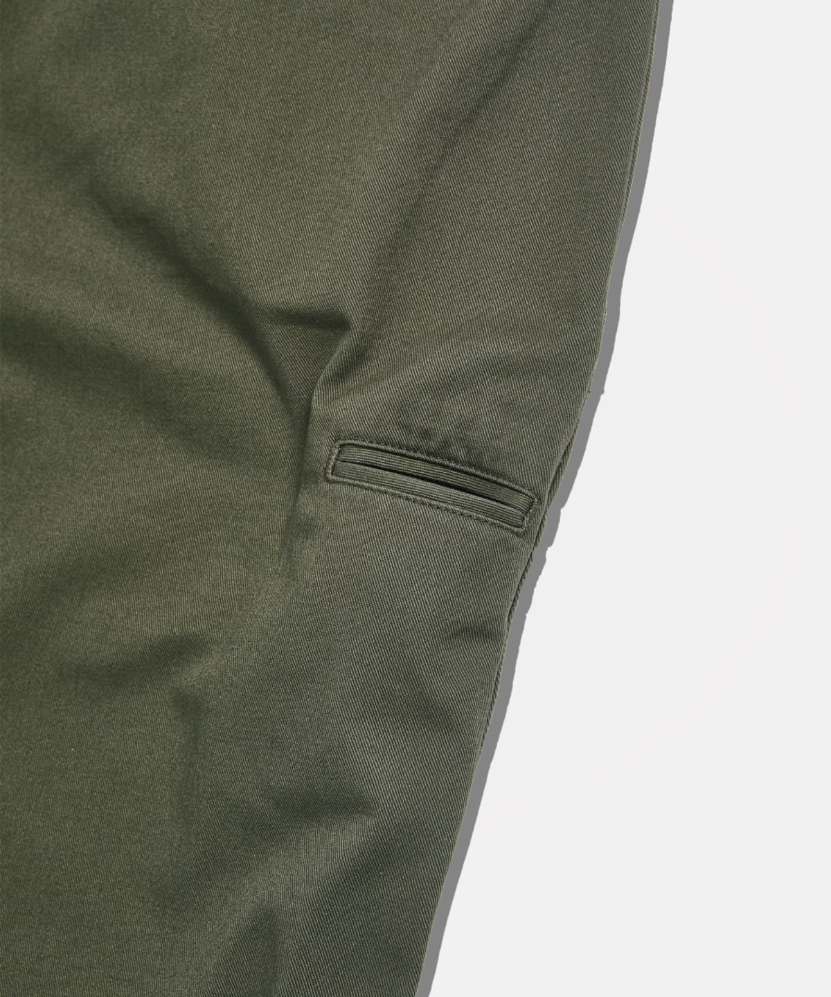 에스피오나지(ESPIONAGE) Wide Officer Pants Grey Olive