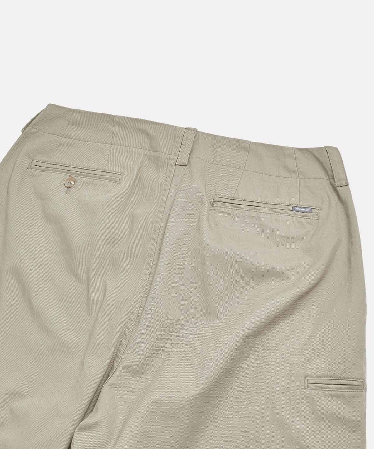에스피오나지(ESPIONAGE) Wide Officer Pants Beige