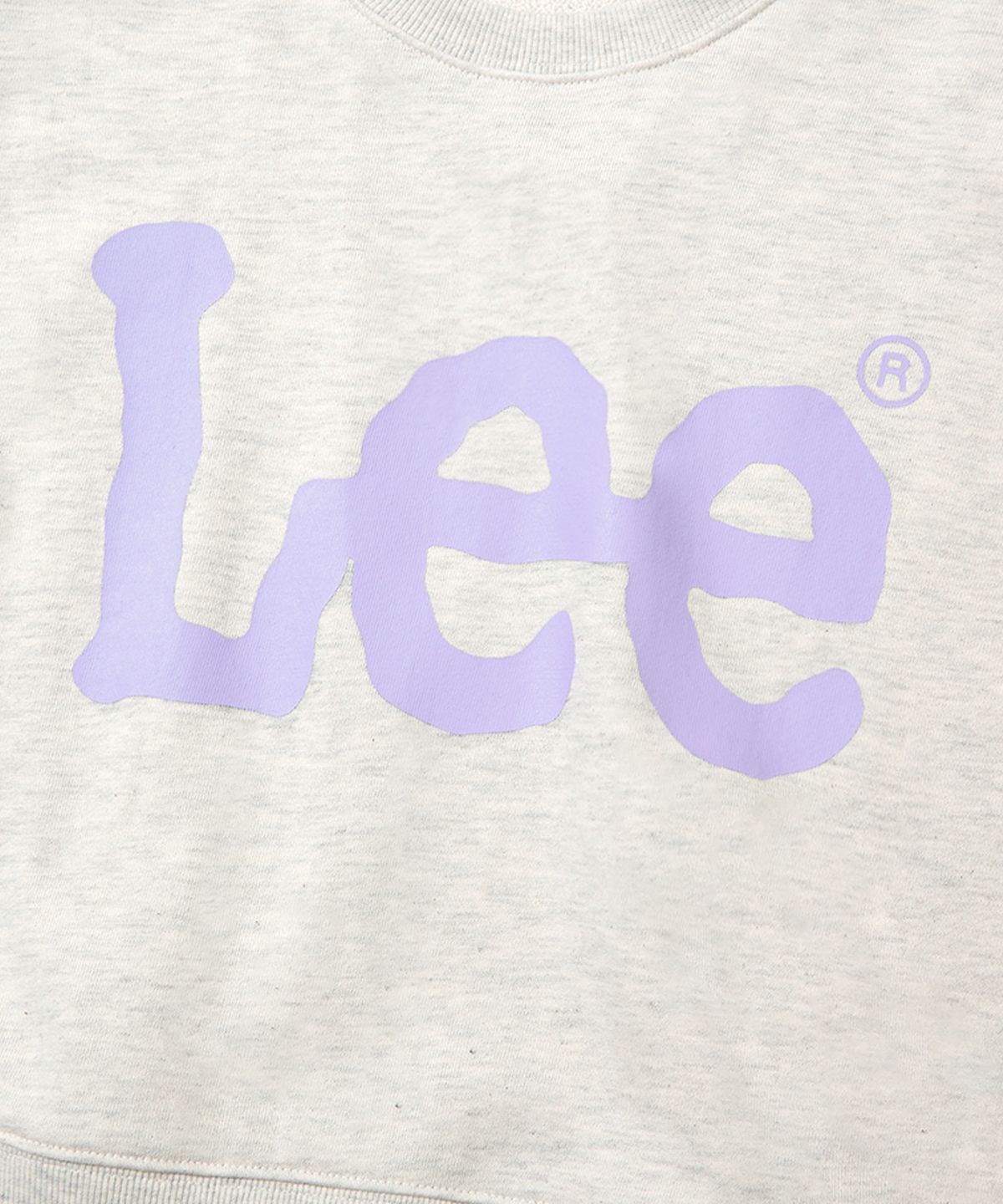 리(LEE) 우먼 빅트위치 크롭 맨투맨 오트밀