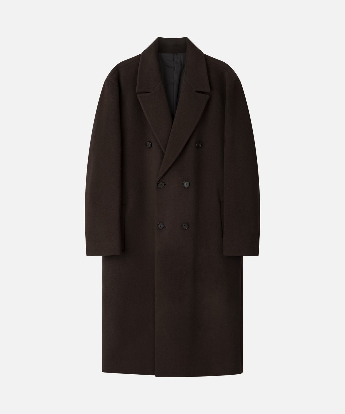 드로우핏(DRAW FIT) 프리미어 퓨어 캐시미어 로브 더블 코트 [CHESTNUT BROWN]