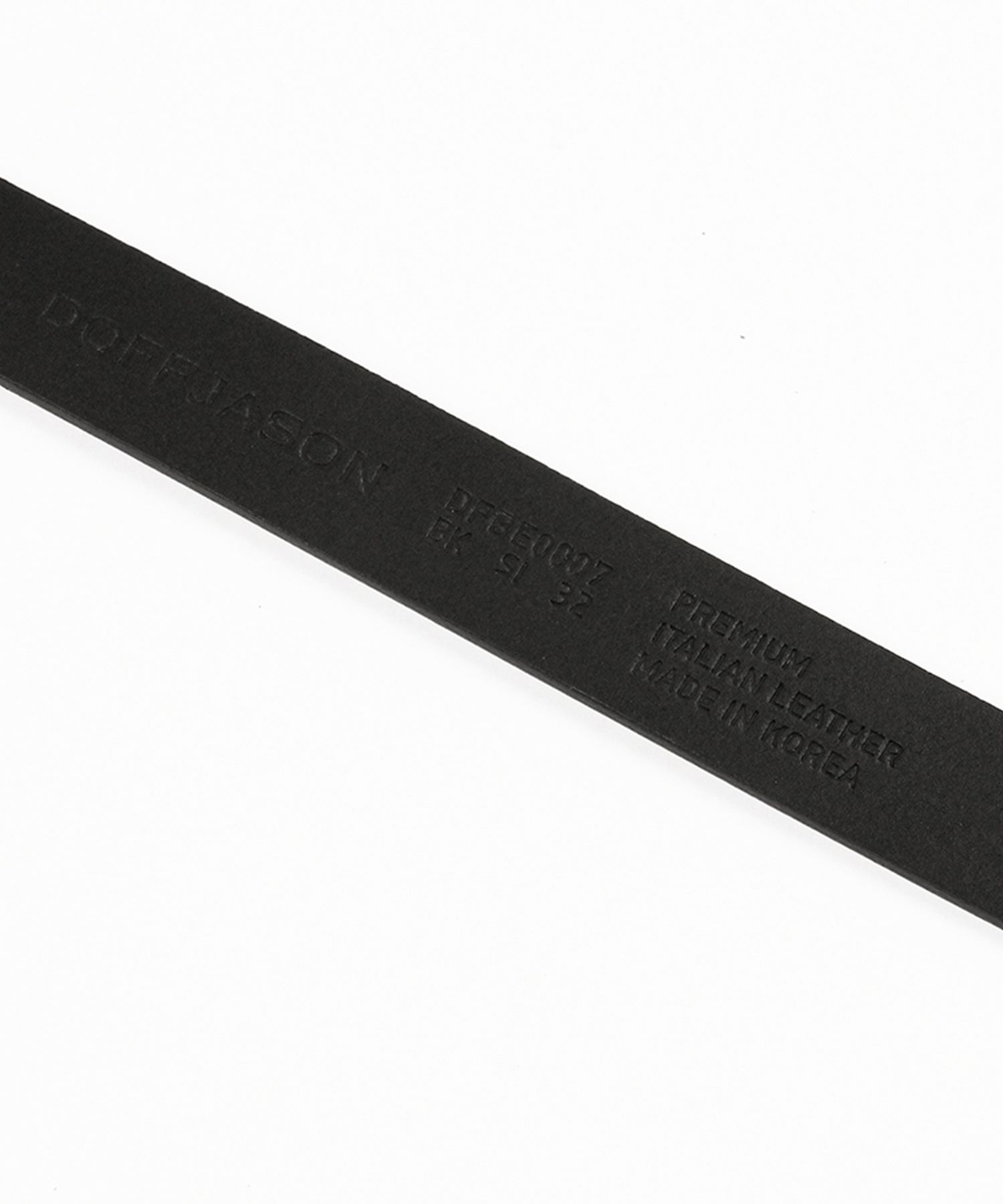 ベルト DOFFJASON Leather tag square hard leather belt BLACK DJ22SSC 720264155_1.png