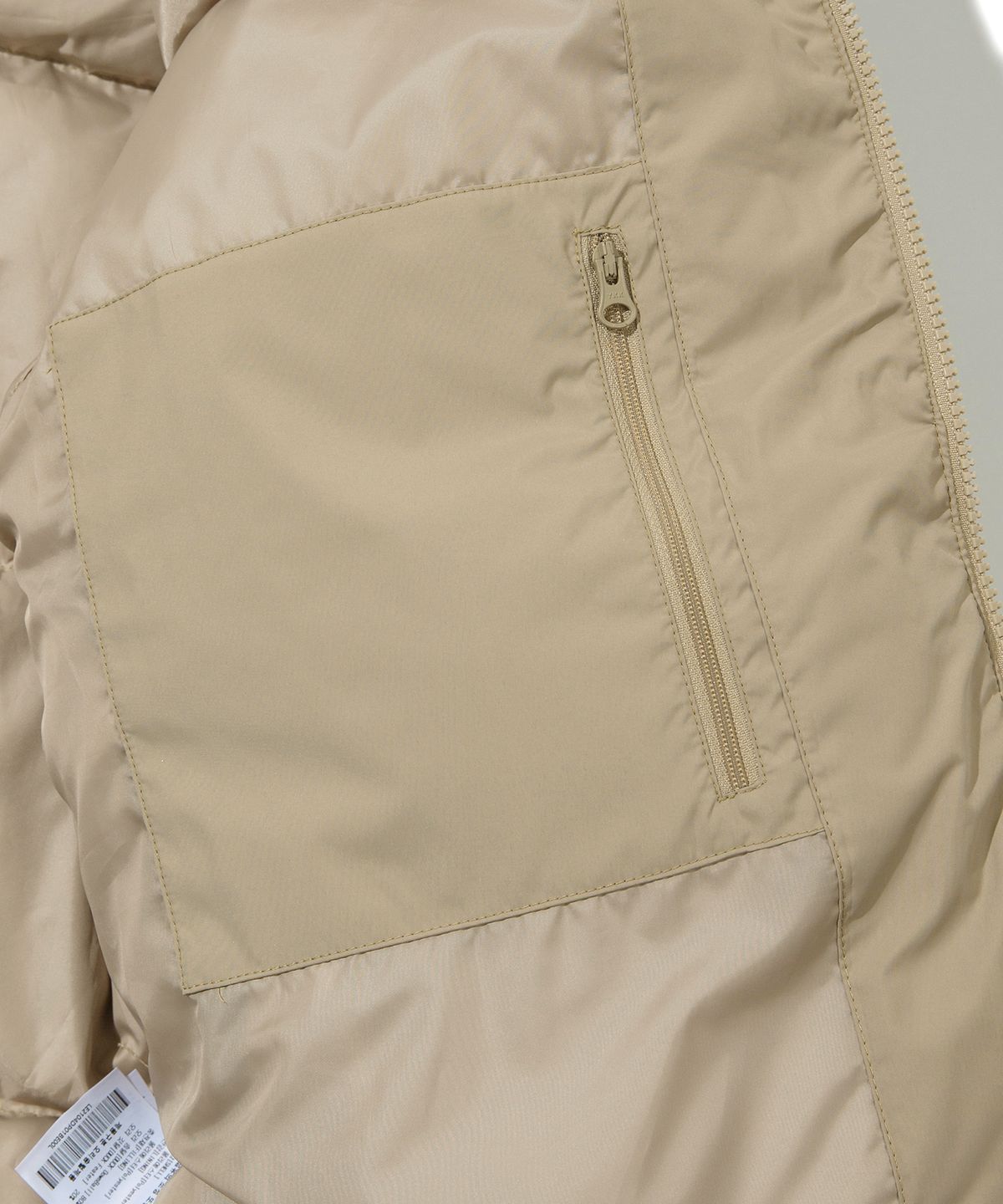 리(LEE) 트위치 로고 덕다운 숏 푸퍼 Beige