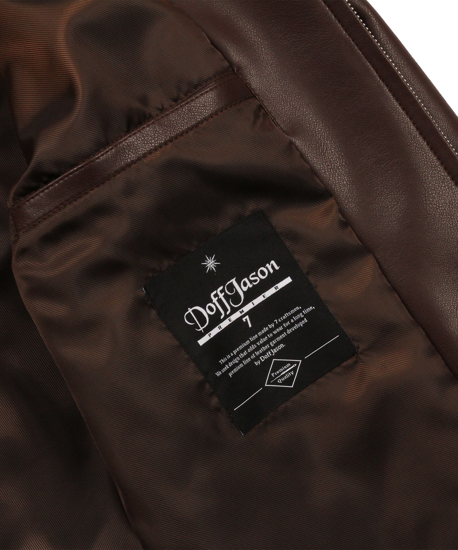MUSINSA | DOFFJASON OVERSIZED VEGAN LEATHER SINGLE BREASTED JACKET 