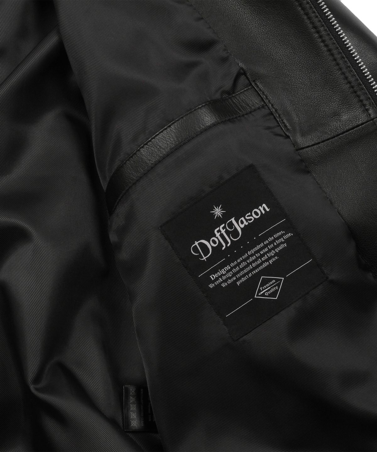 도프제이슨(DOFFJASON) 오버핏 램스킨 보머 자켓