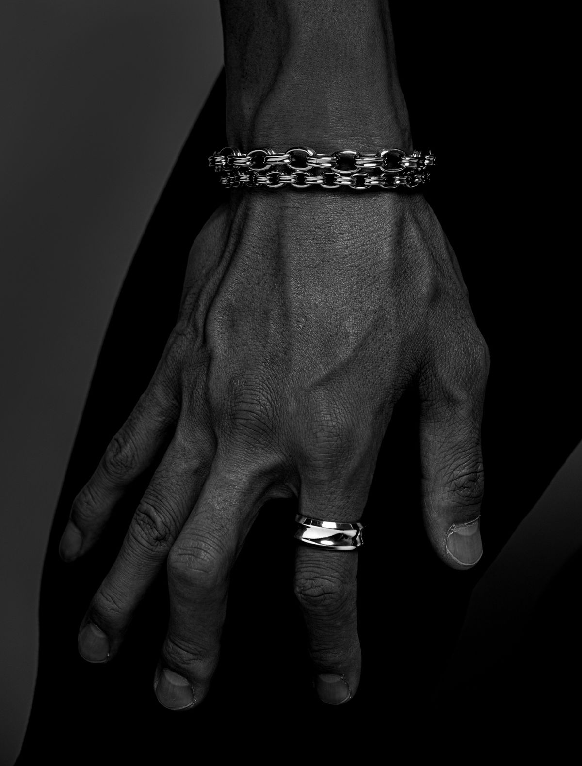 스팅925(STING925) Curved Bold Ring