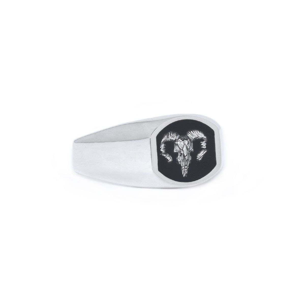 스팅925(STING925) Ram Skull Fossil Ring