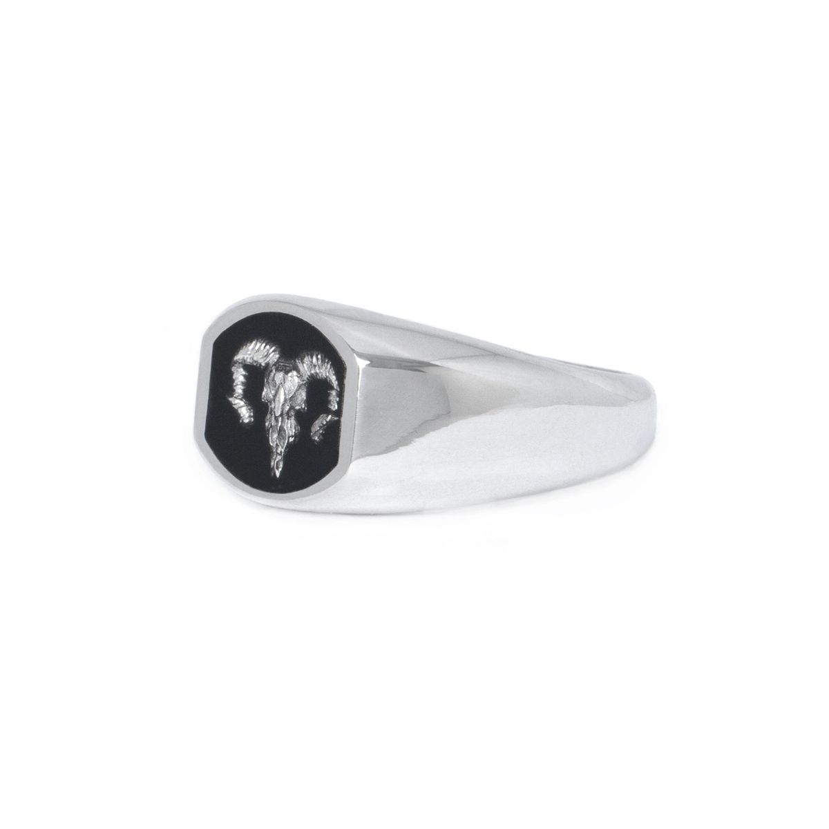 스팅925(STING925) Ram Skull Fossil Ring