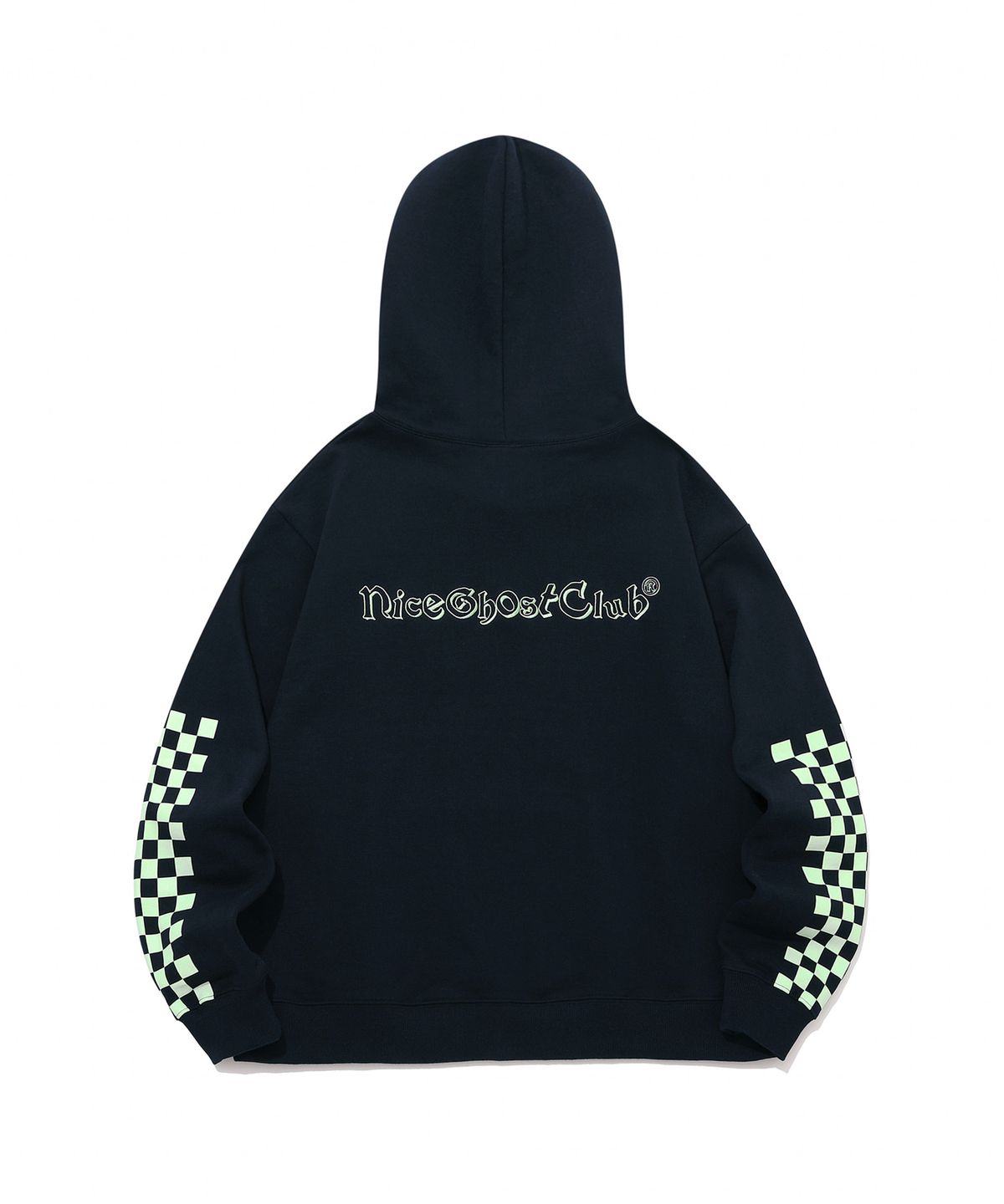 나이스고스트클럽(NICEGHOSTCLUB) CHECK BOARD HOODIE_NAVY(NG2BFUM404A)