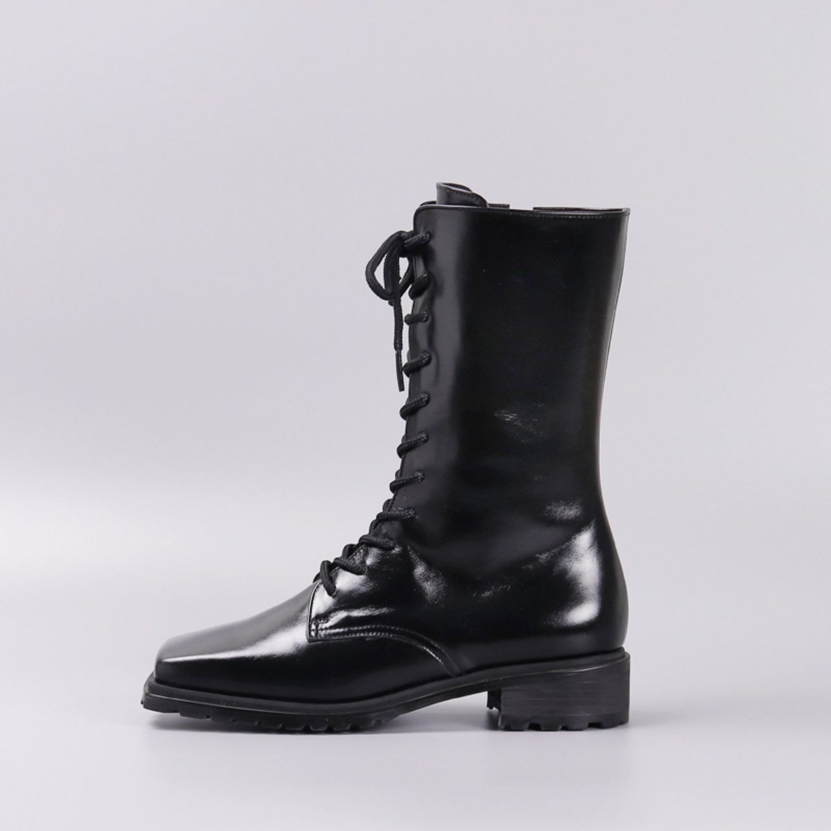 루시크루(LUCY CREW) Glossy Walker Boots LC100_3cm