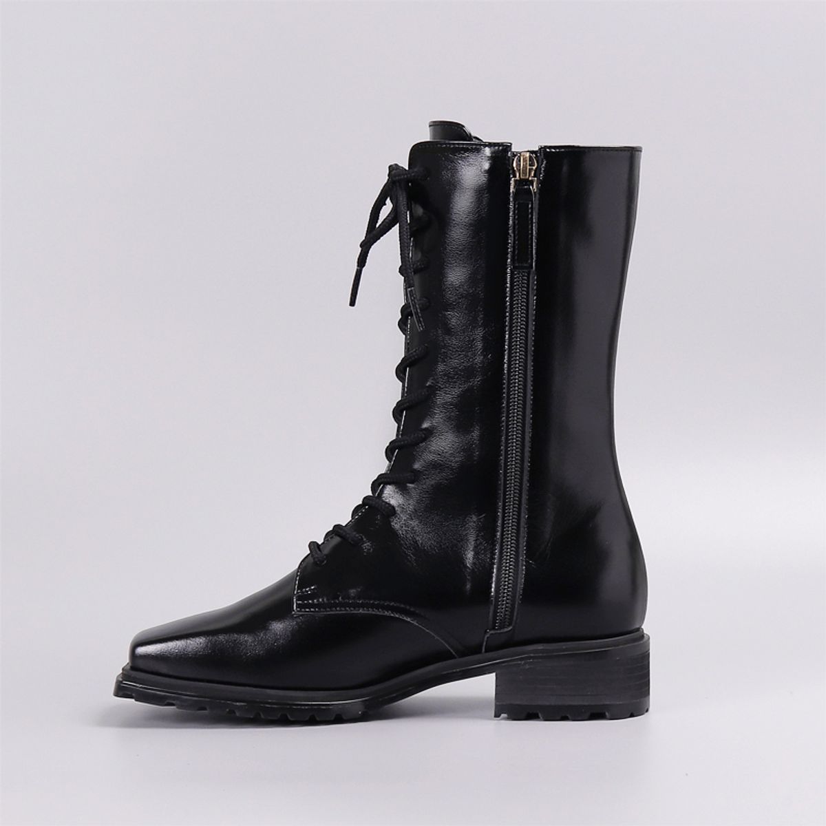 루시크루(LUCY CREW) Glossy Walker Boots LC100_3cm