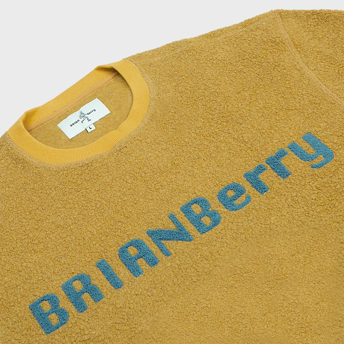 브라이언베리(BRIAN BERRY) BERRY LOGO WOOL TEE_CURRY