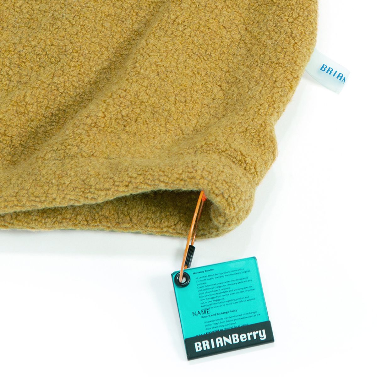 브라이언베리(BRIAN BERRY) BERRY LOGO WOOL TEE_CURRY