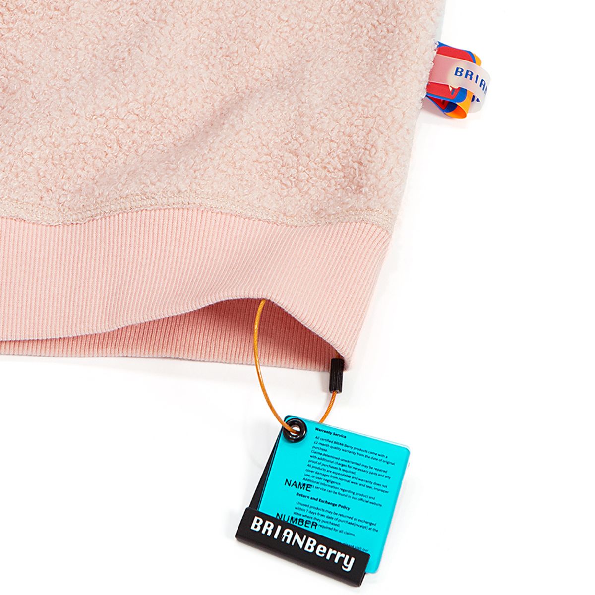 브라이언베리(BRIAN BERRY) ARC FLEECE BLOCK TEE_L/PINK