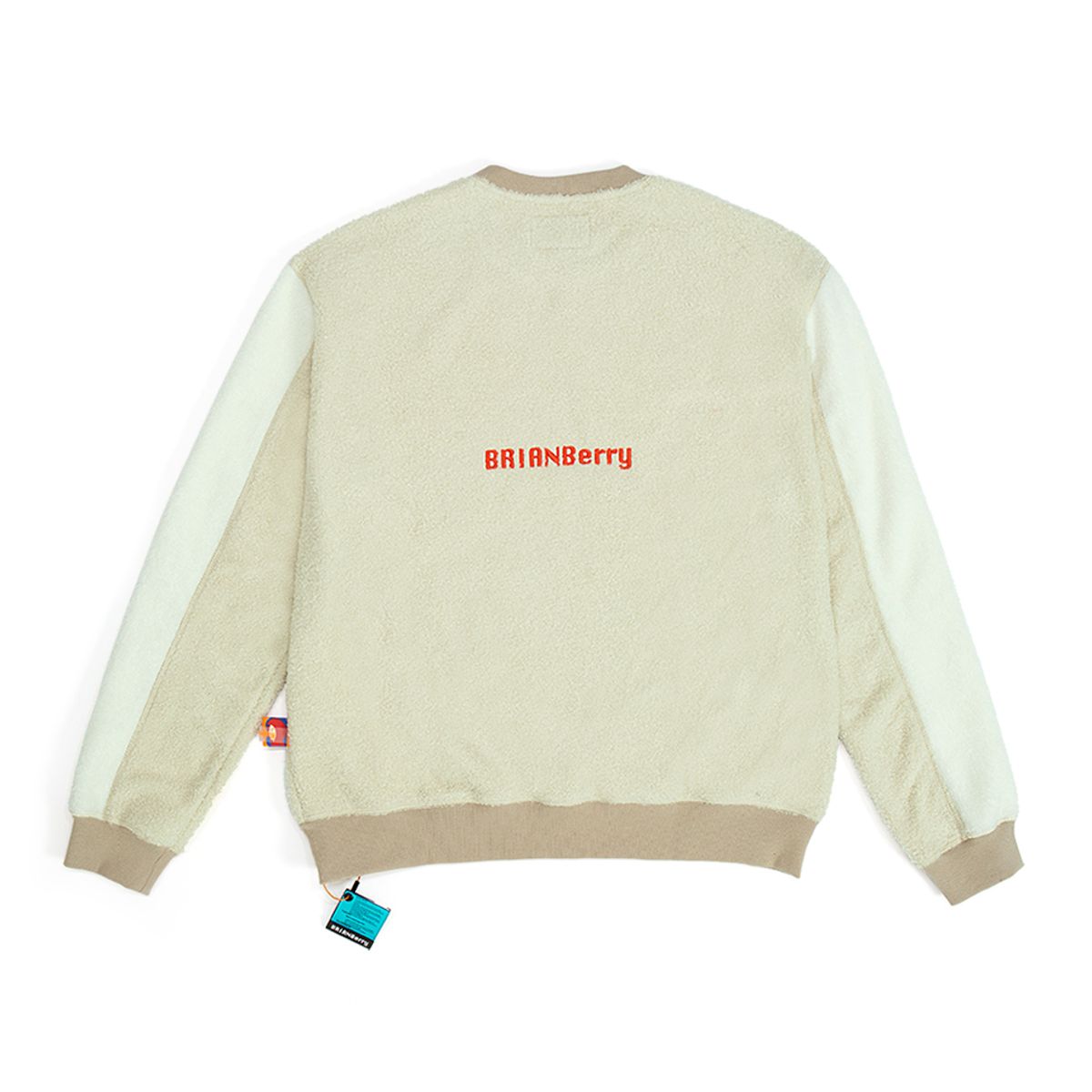 브라이언베리(BRIAN BERRY) ARC FLEECE BLOCK TEE_IVORY