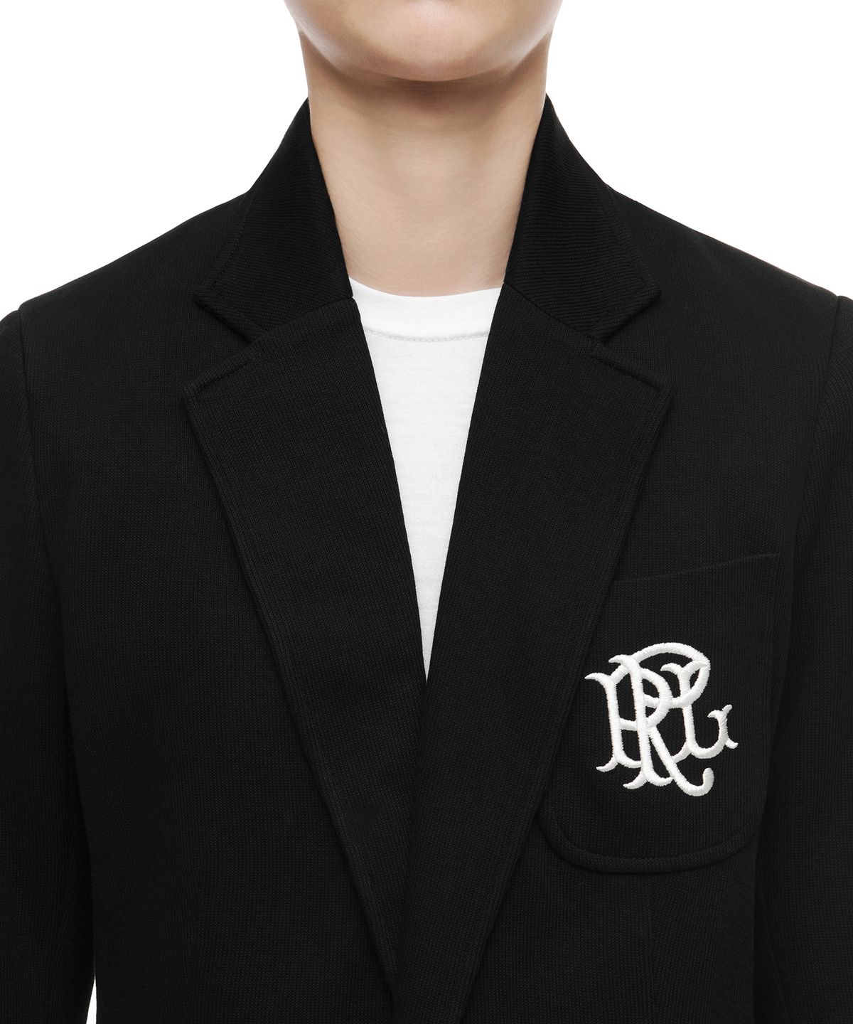 폴로 랄프 로렌(POLO RALPH LAUREN) W 더블니트 자카드 블레이저 - 블랙