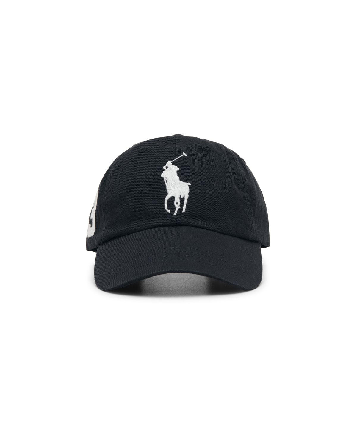 폴로 랄프 로렌(POLO RALPH LAUREN) 빅 포니 치노 베이스볼 캡 - 블랙