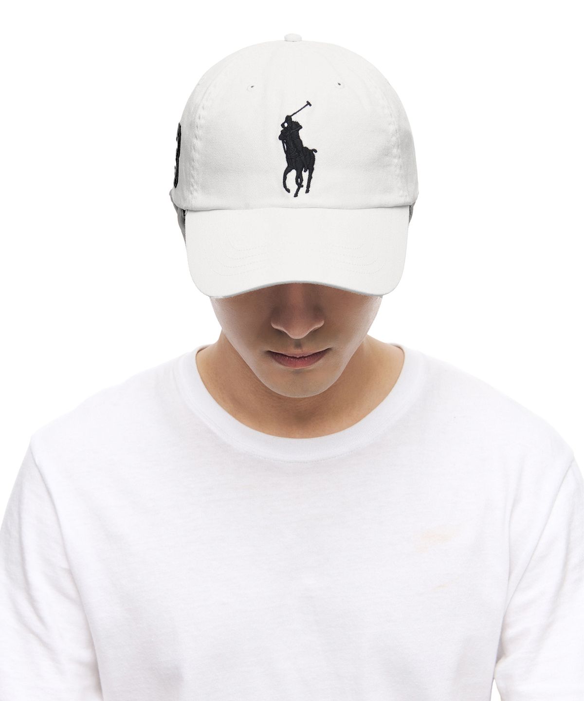 폴로 랄프 로렌(POLO RALPH LAUREN) 빅 포니 치노 베이스볼 캡 - 화이트