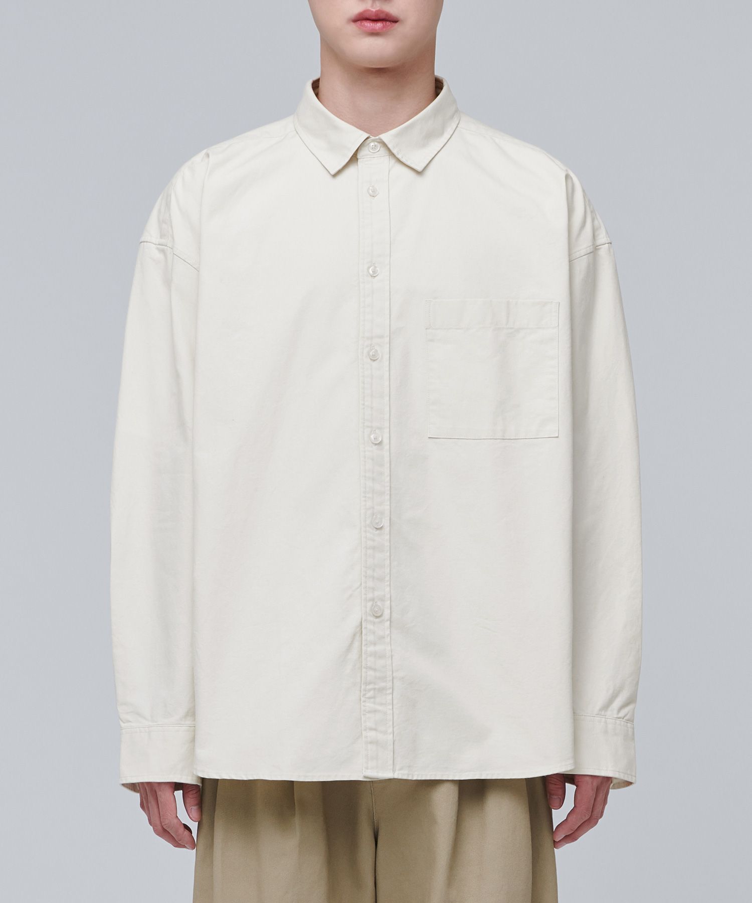 ★MUSINSA STANDARD★ Heavyweight oversized oxford shirt crea MUSINSA | MUSINSA STANDARD HEAVYWEIGHT OVERSIZED OXFORD