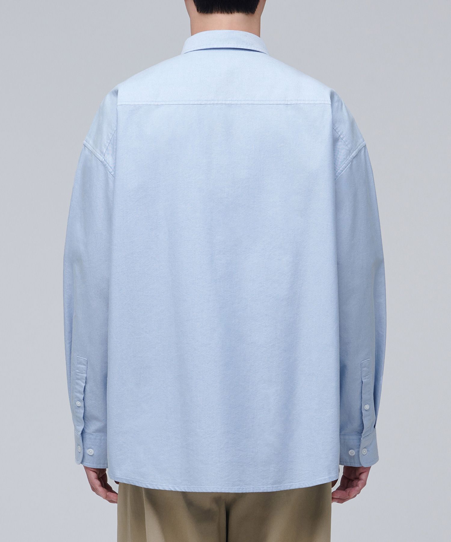 MUSINSA | MUSINSA STANDARD OVERSIZED OXFORD SHIRT [SKY BLUE]