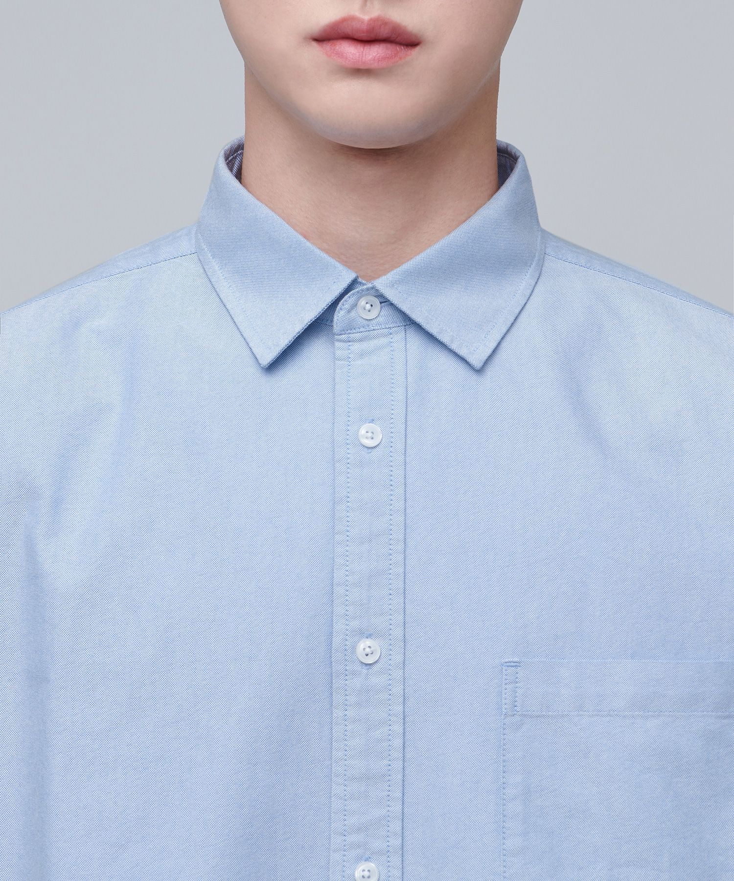 MUSINSA | MUSINSA STANDARD OVERSIZED OXFORD SHIRT [SKY BLUE]