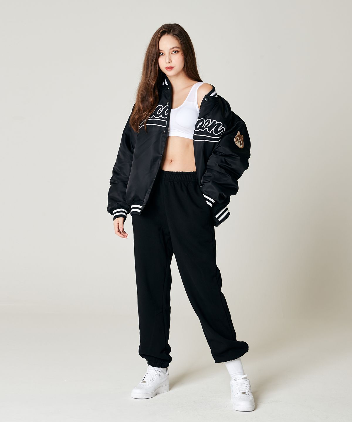 테이크이지(TAKEASY) 라쿠 베이스볼 오버자켓(블랙)